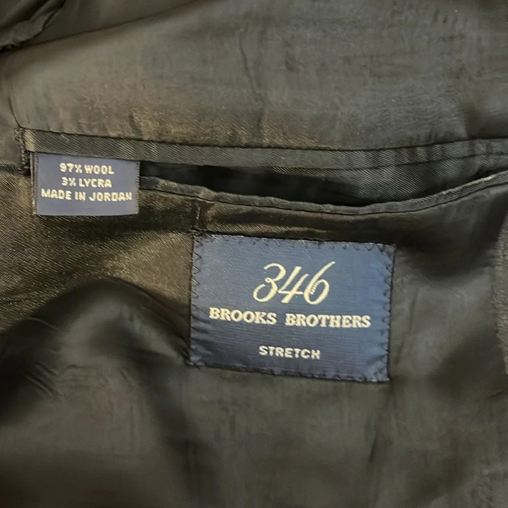 Brooks Brothers | 346 Stretch pinstripe suit jacket/blazer Men’s size 41L 41 L - Picture 8 of 10